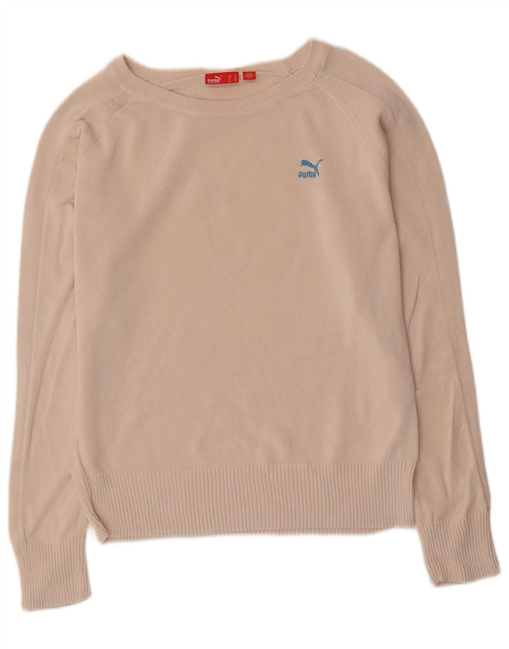 Suéter Puma Feminino Boat Neck Jumper UK 12 Médio Off White