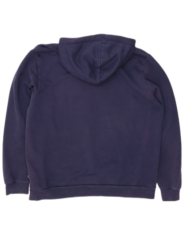 PUMA Mens Hoodie Jumper XL Azul Marinho Algodão