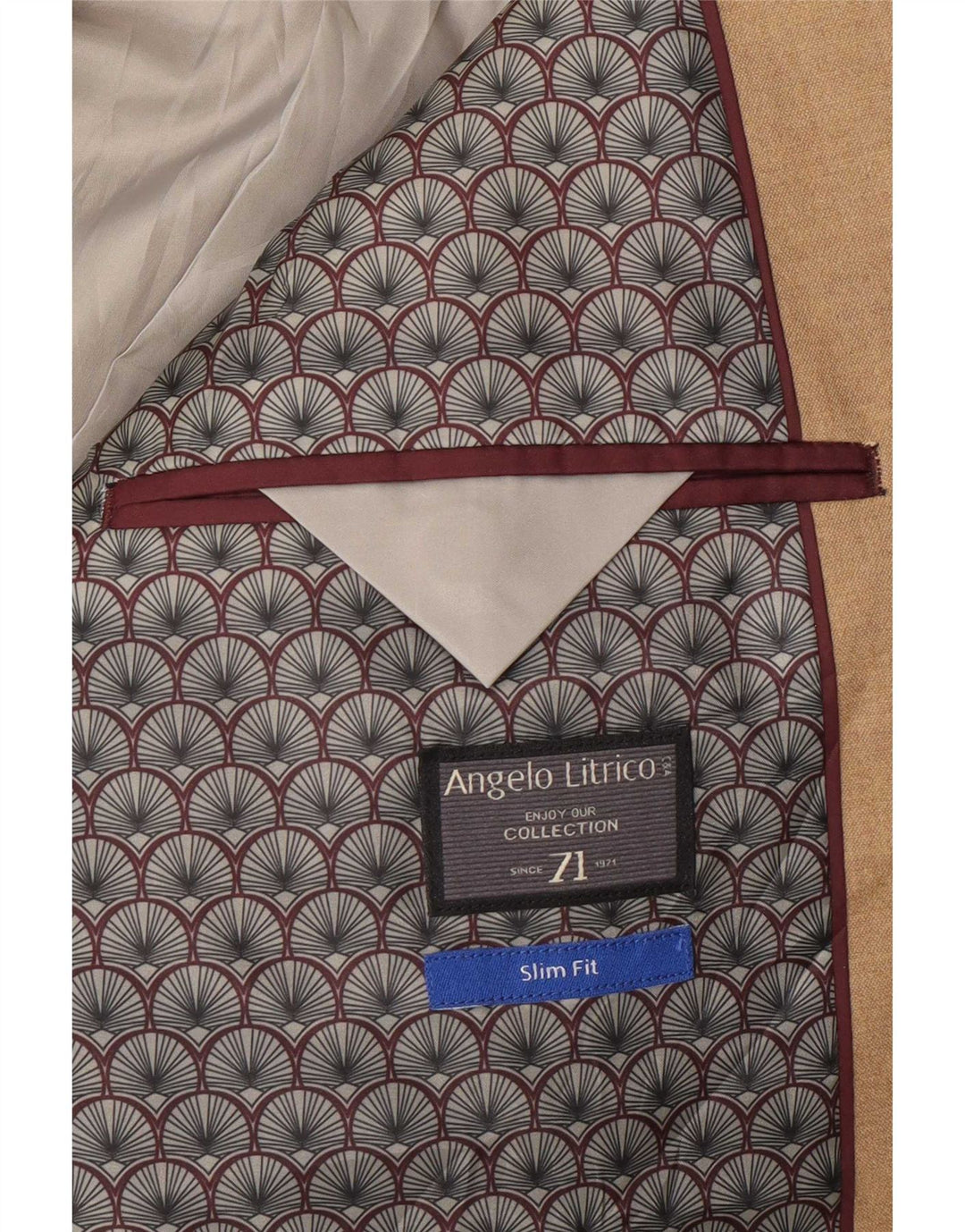 Angelo Litrico Masculino By C&A Jaqueta Blazer de 2 Botões UE 52 Grande Marrom
