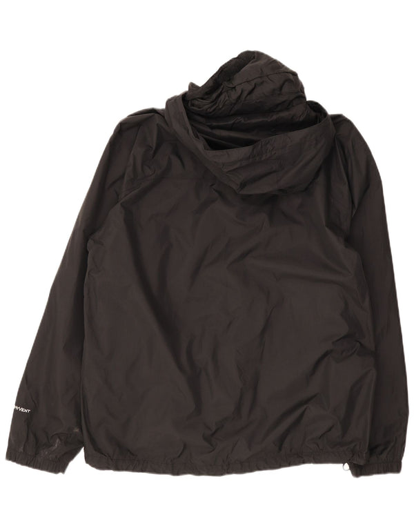 Jaqueta de chuva masculina com capuz The North Face UK 40 grande nylon preto