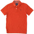 CREW CLOTHING Camisa polo masculina pequena laranja algodão