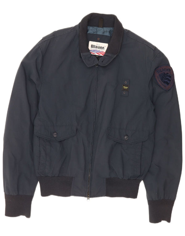 Jaqueta bomber masculina Blauer UK 40 grande nylon azul marinho