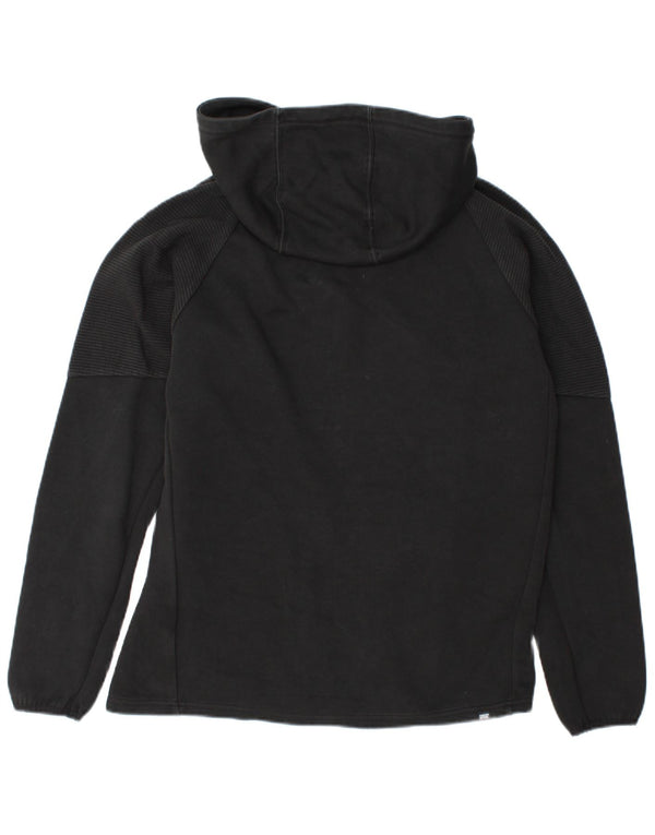 Suéter masculino Puma Graphic Zip com capuz grande algodão preto