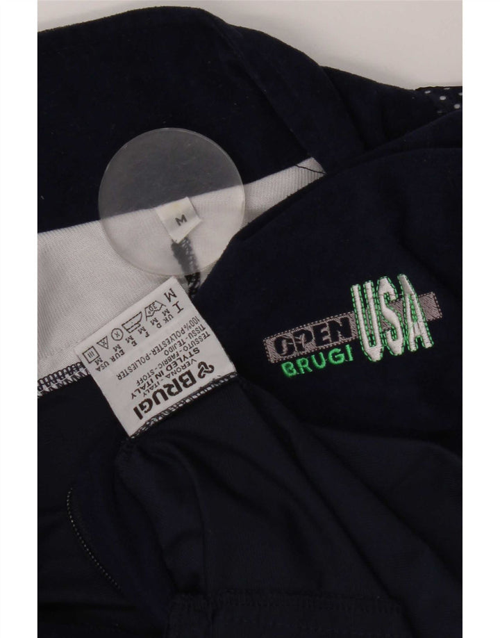 Brugi Mens Graphic Velour Tracksuit Top Jacket Médio Azul Marinho Colourblock