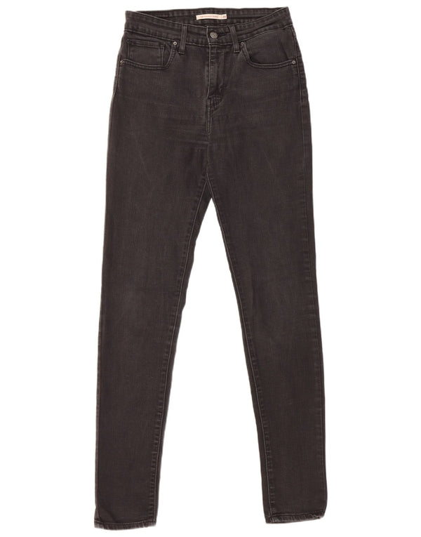 Calça jeans feminina Levi's 721 High Rise Skinny W28 L32 algodão preto