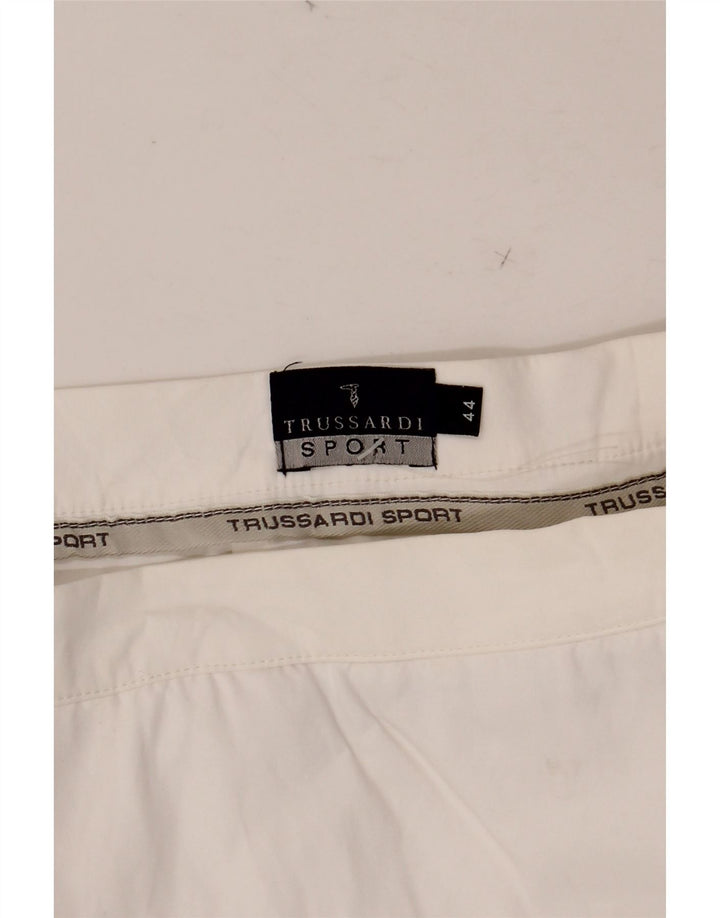 TRUSSARDI saia evasê feminina IT 44 médio W30 branco