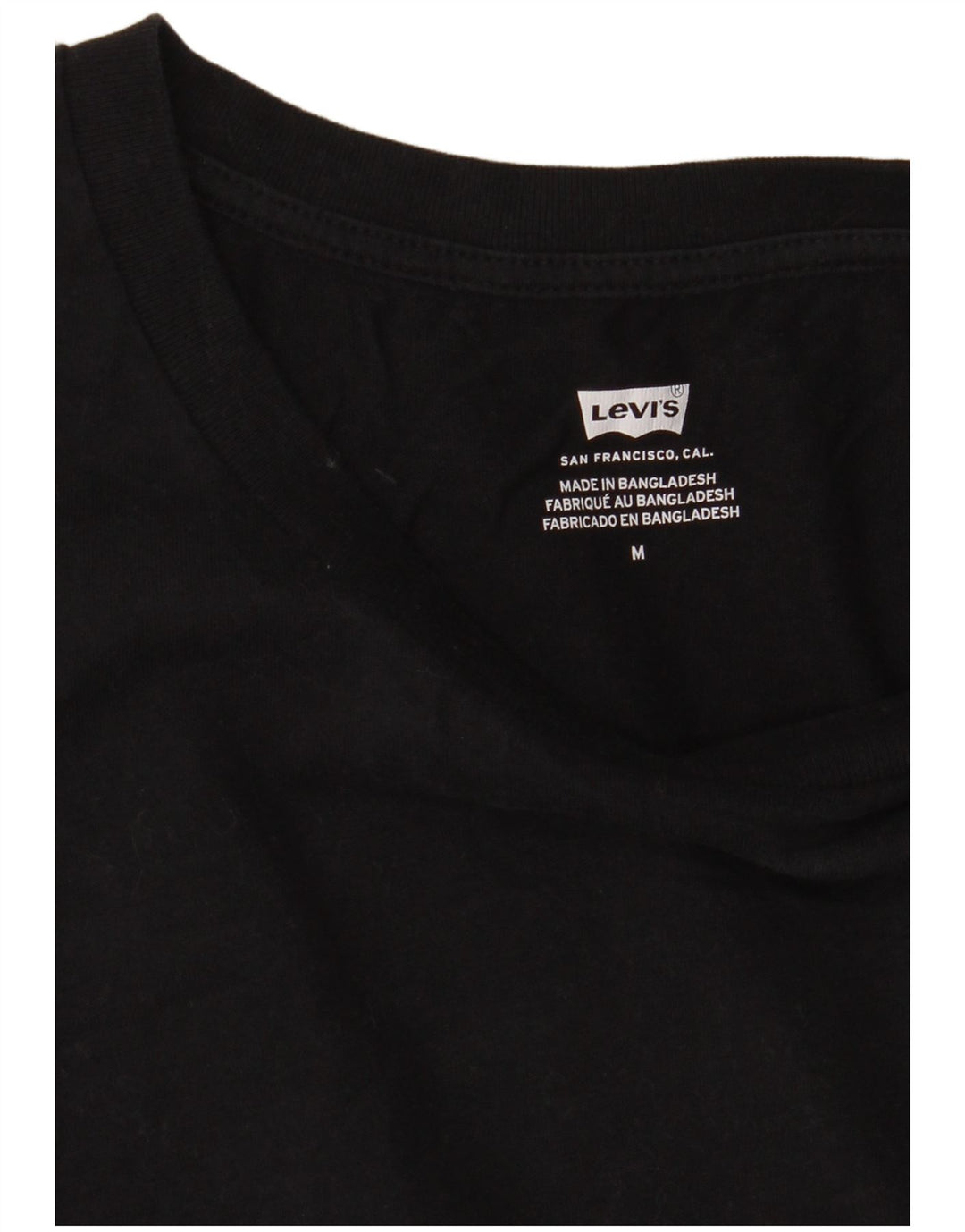Camiseta feminina LEVI'S UK 14 médio preto