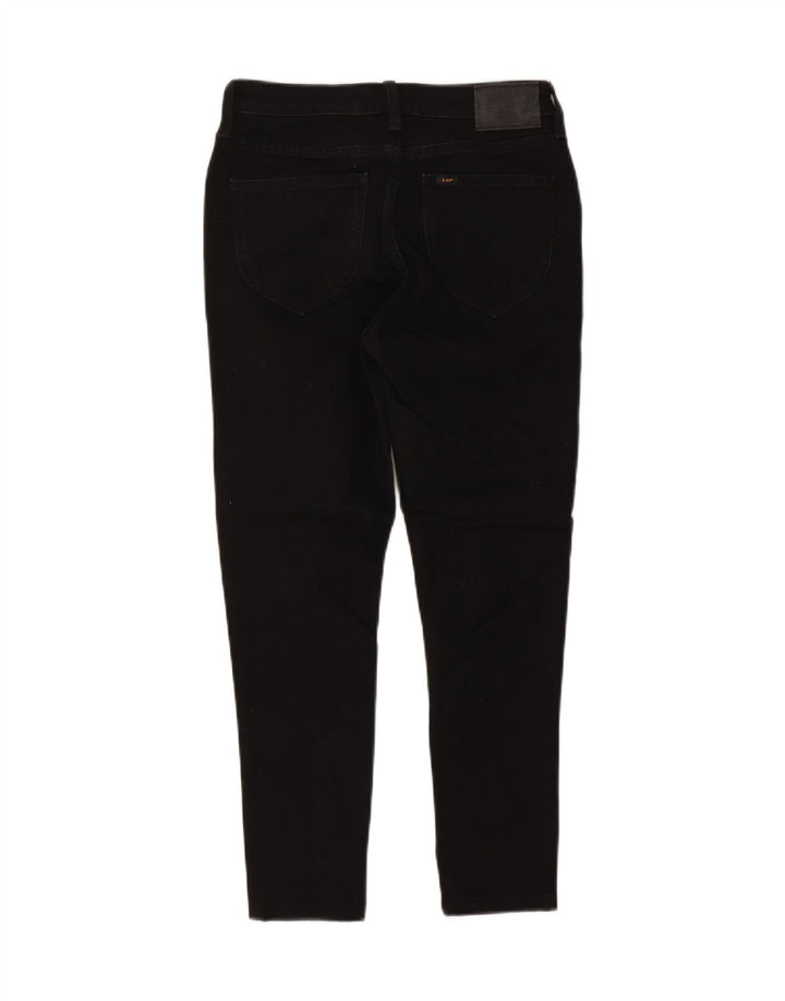 Lee Womens Marion Stretch Slim Jeans W29 L25 Algodão Preto