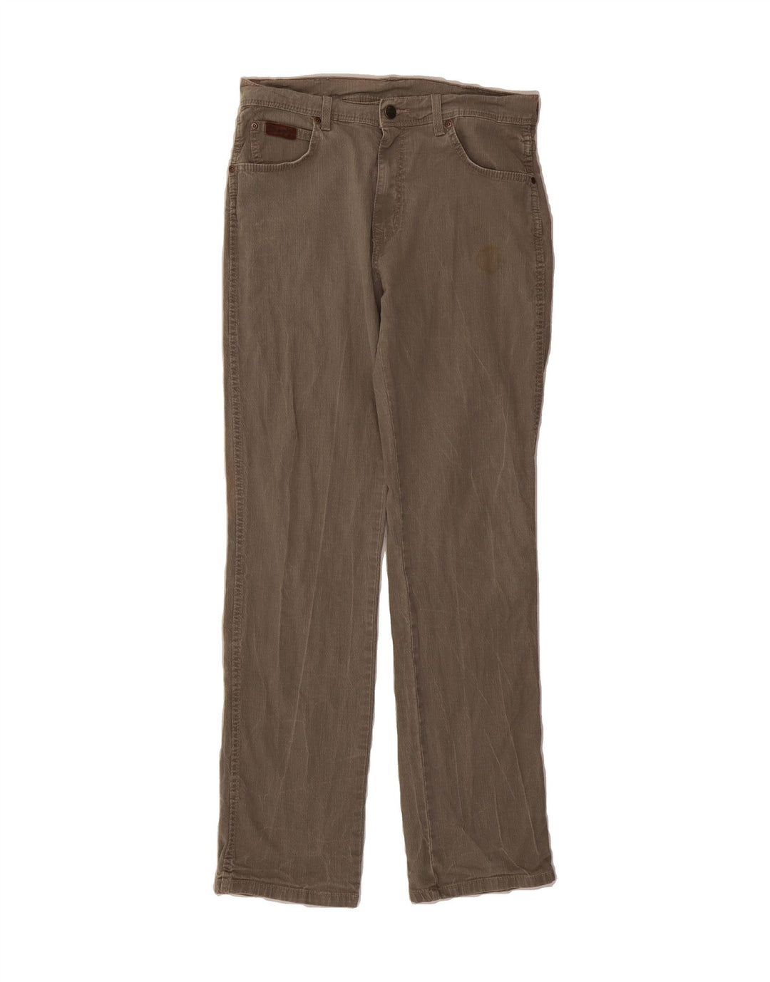 WRANGLER Mens Texas Stretch Straight Jeans W33 L32 Brown Cotton Vintage Wrangler and Second-Hand Wrangler from Messina Hembry 