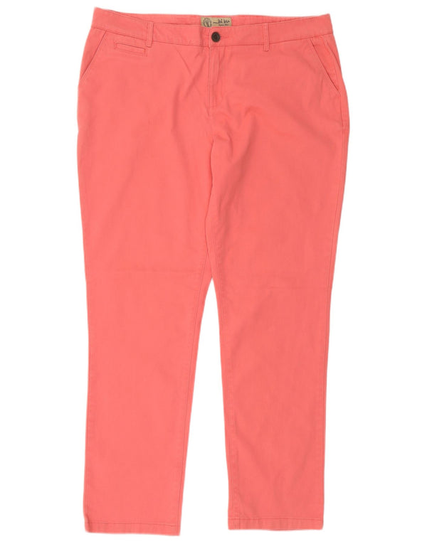 Calça Chino Slim Feminina Fat Face UK 18 XL W36 L29 Algodão Rosa