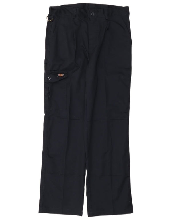 Calças Dickies Mens Straight Cargo W32 L30 Poliéster Azul Marinho