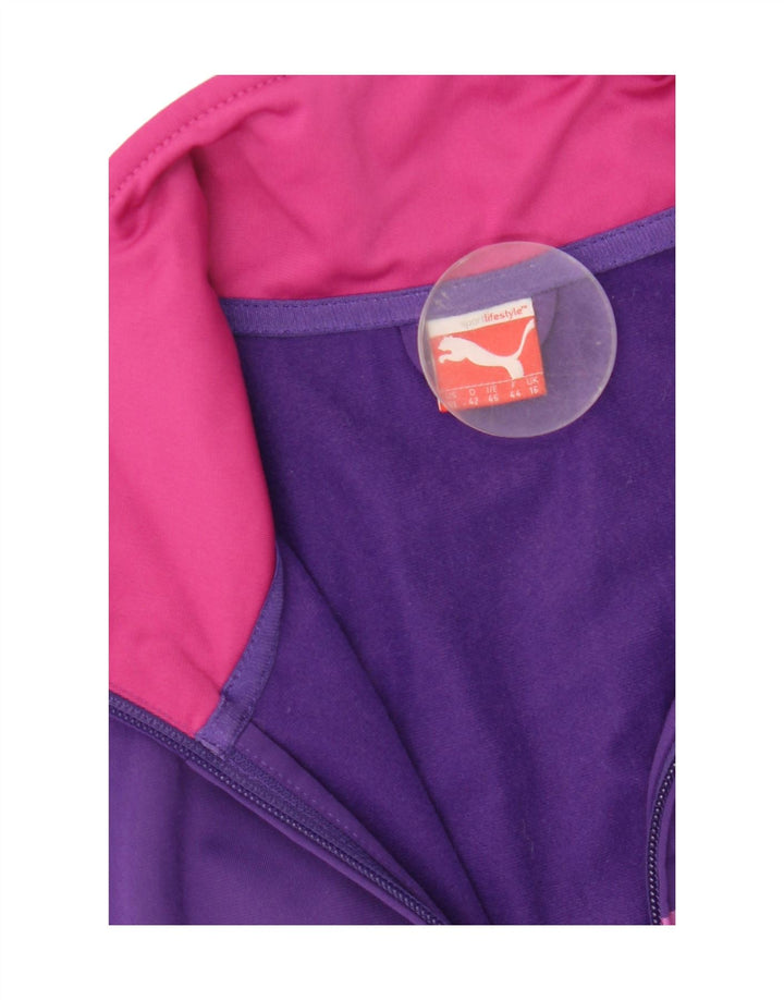 Puma Womens Graphic Tracksuit Top Jacket UK 16 Grande Roxo