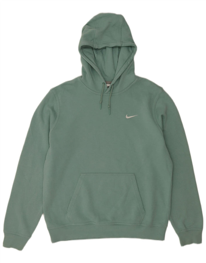 Nike Mens Hoodie Jumper Grande Algodão Azul