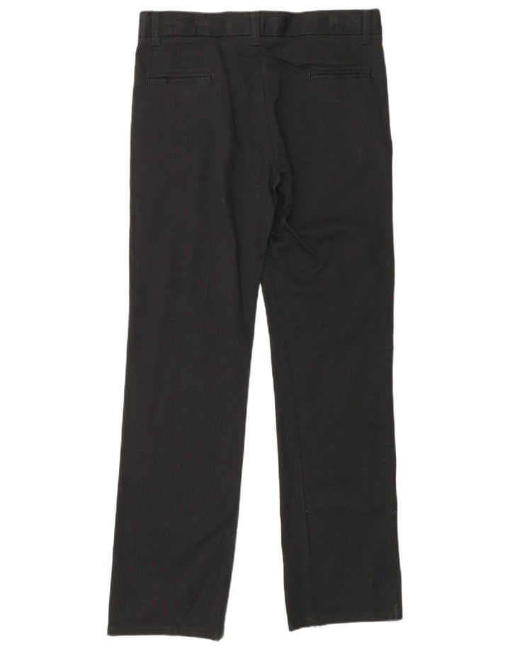 Calças Chino CHAPS Boys Regular Fit 15-16 Anos W29 L30 Algodão Preto