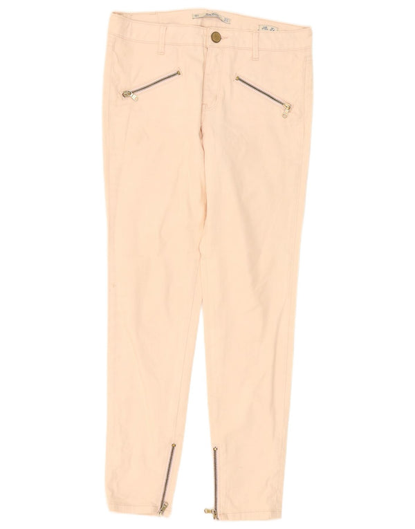 Zara Calça feminina casual slim EU 36 XS W26 L29 rosa
