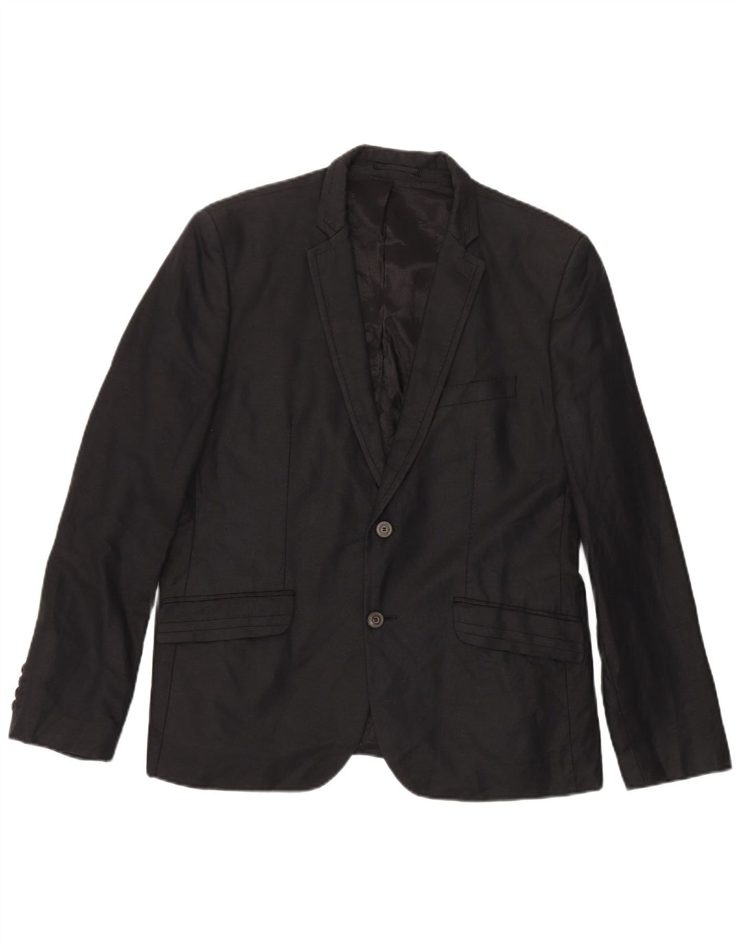 Jaqueta blazer masculina Zara com 2 botões EU 54 XL preta