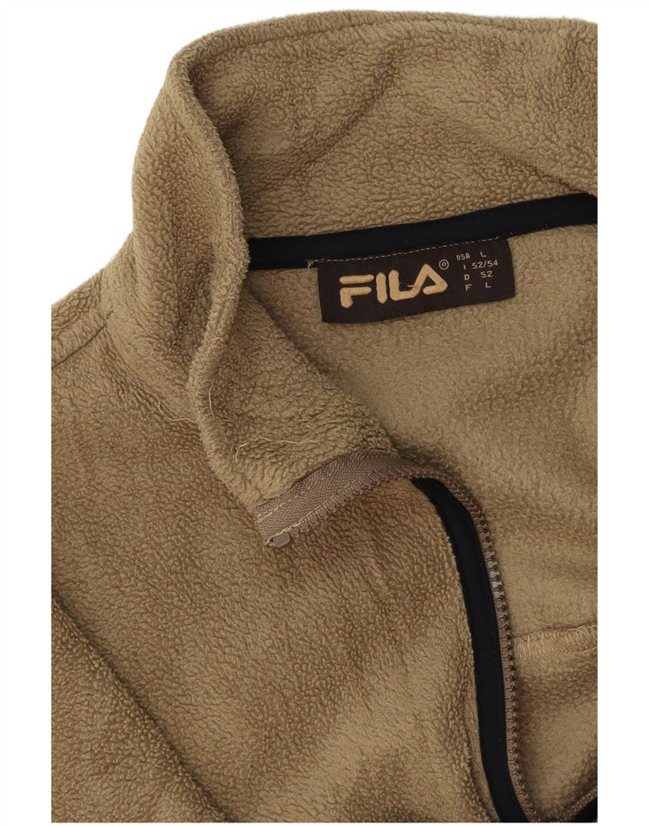 Jaqueta de lã masculina FILA UK 40 grande bege
