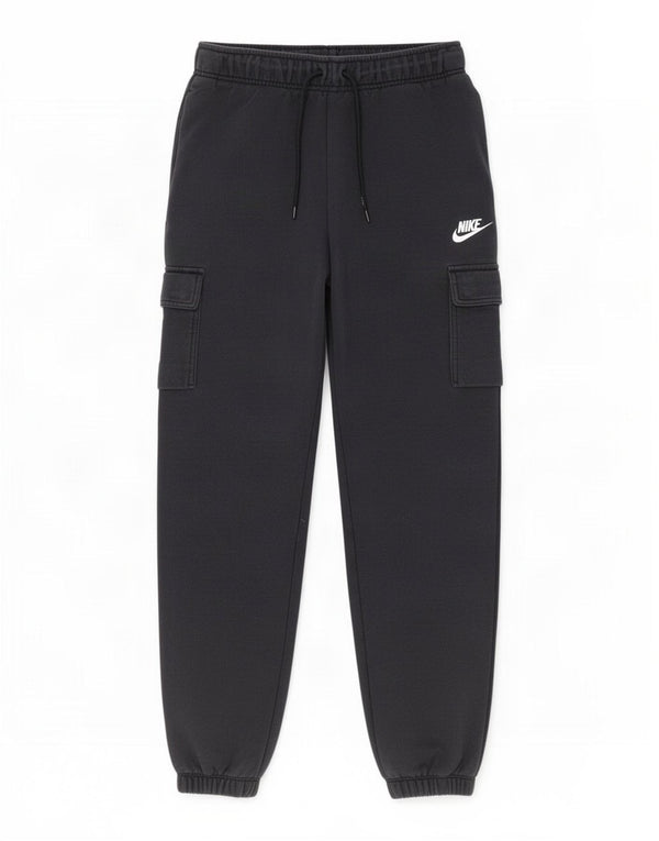 Nike Mens Cargo Calças de treino Joggers Pequeno Algodão Preto