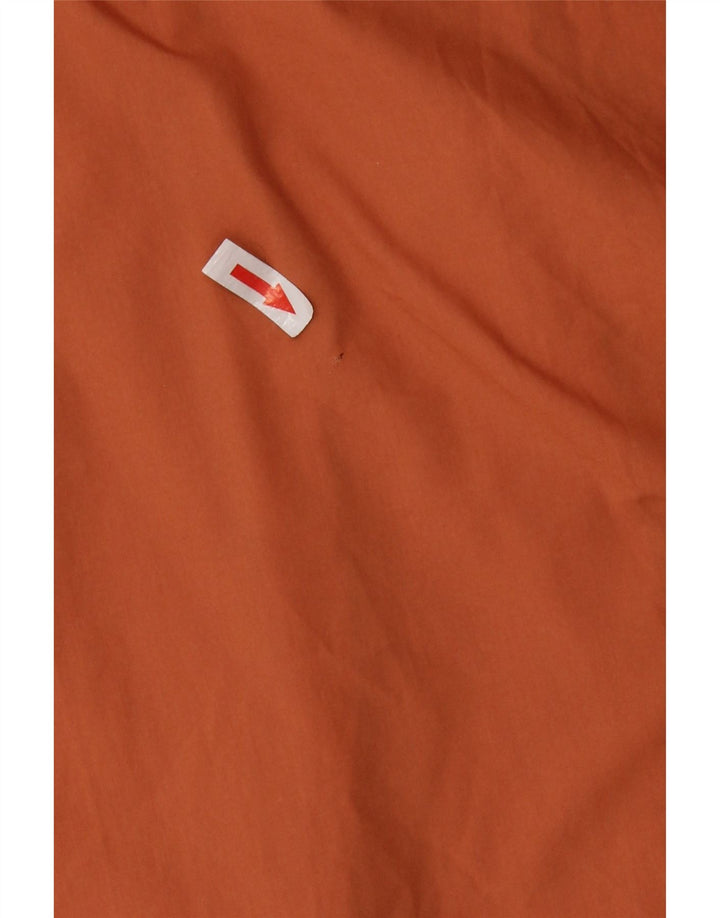 Capa de chuva feminina vintage UK 18 XL laranja poliéster