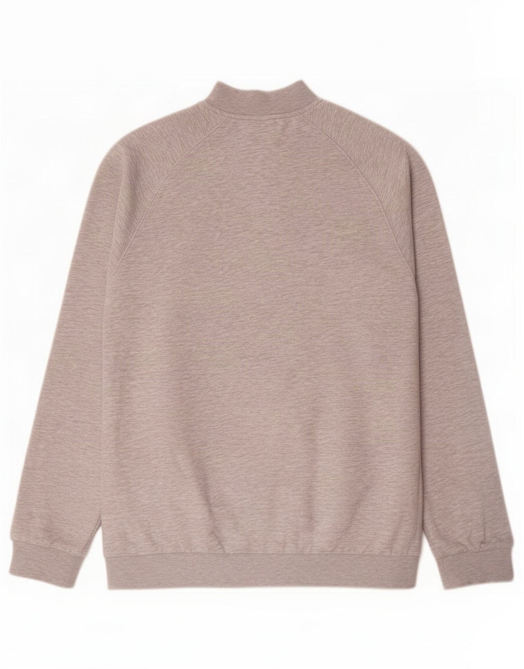 Moletom masculino Puma com gola zip e algodão manchado cinza médio
