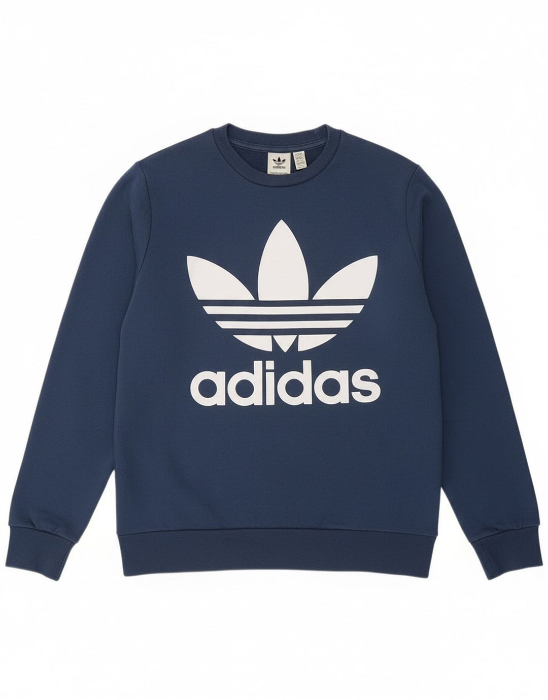 Adidas meninos moletom gráfico jumper 13-14 anos azul algodão