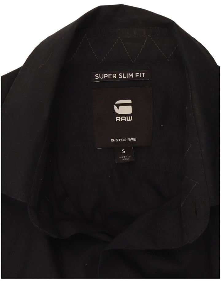 Camisa masculina slim fit G-STAR pequena preta