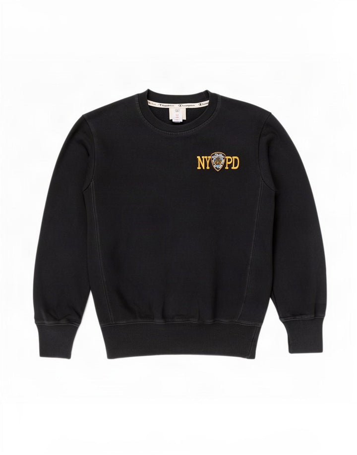 Champion moletom masculino jumper médio azul marinho algodão