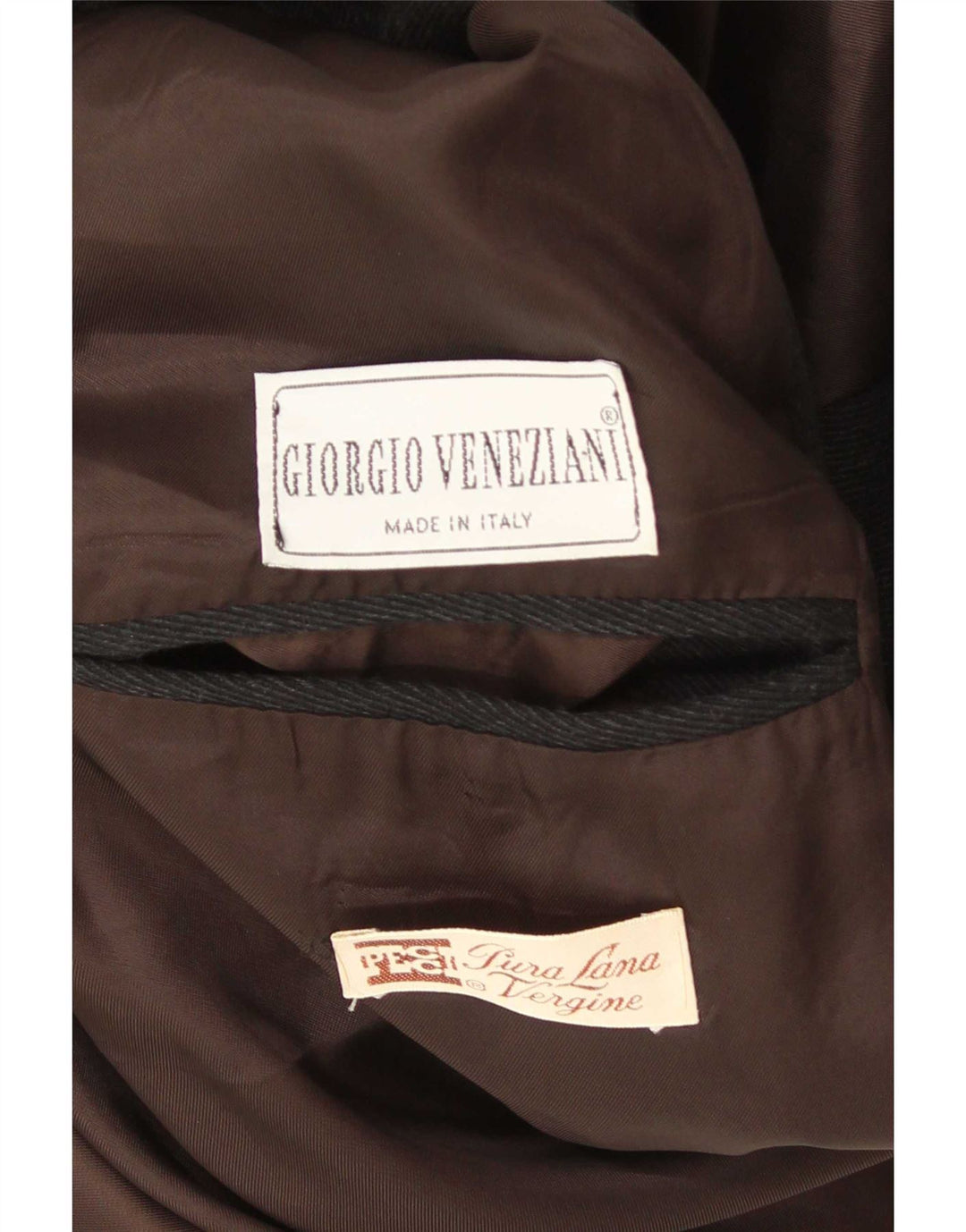 Sobretudo masculino vintage UK 40 grande lã virgem preta