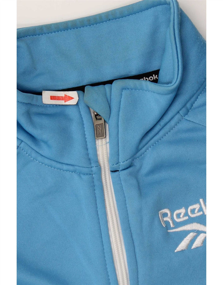 Jaqueta Reebok Meninos Treino Top 15-16 Anos Azul Colorblock Poliéster