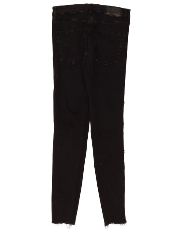 Zara Jeans Skinny Feminino EU 38 Pequeno W28 L28 Preto