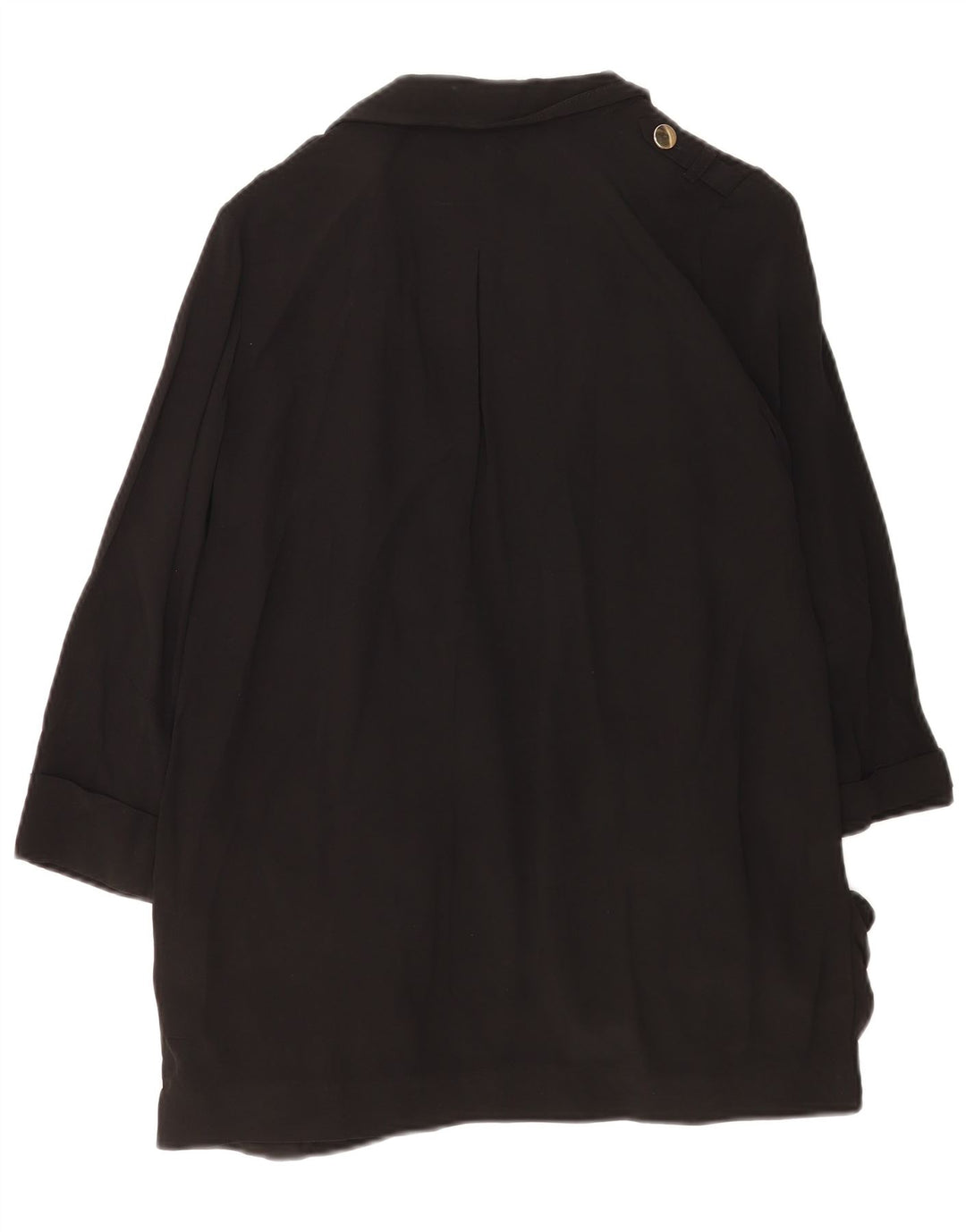 Jaqueta blazer aberta grande Reiss feminina Reino Unido 10 pequeno acetato preto