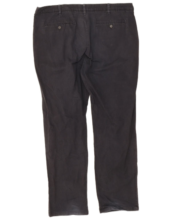 Calça chino masculina Marks & Spencer reta regular fit W40 L31 preta