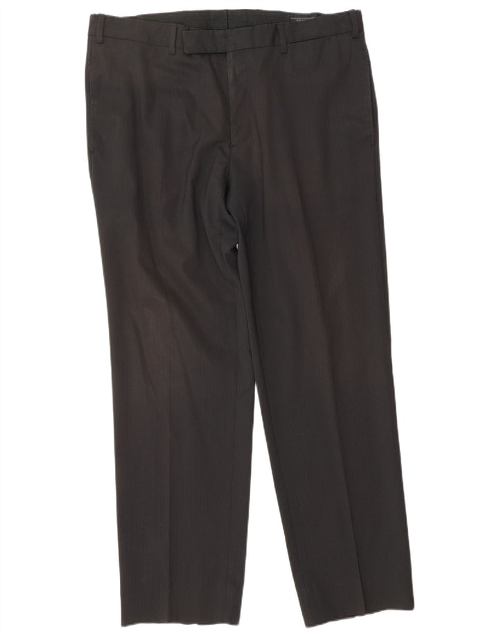 PRADA Masculino 3 botões 2 peças terno IT 52 XL W34 L30 preto clássico