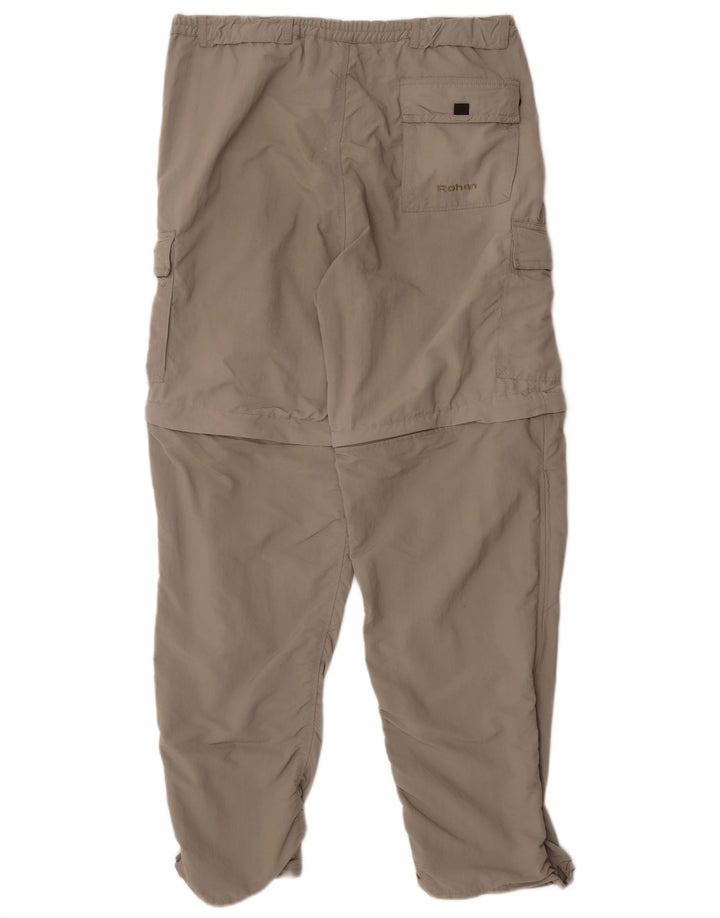 Calça cargo masculina Rohan reta média W32 L30 cáqui poliamida