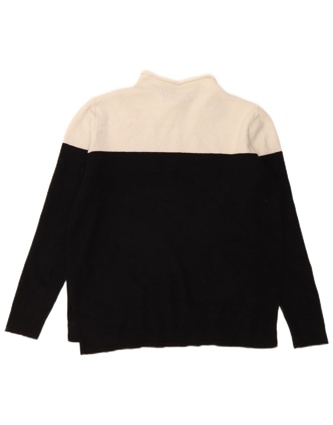 Suéter feminino Marks & Spencer com gola tartaruga Reino Unido 10 pequeno preto