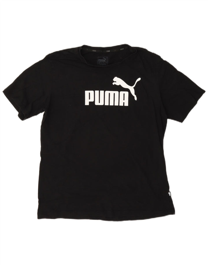 Puma Camiseta Feminina Graphic Top UK 12 Médio Preto
