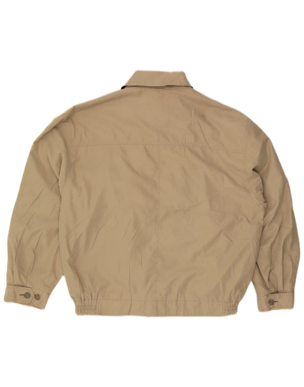 Jaqueta bomber masculina Marks & Spencer de ajuste solto Reino Unido 38 poliéster bege médio