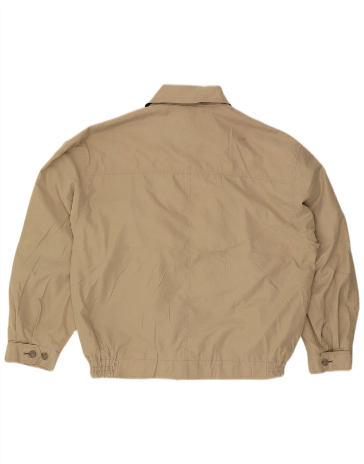 Jaqueta bomber masculina Marks & Spencer de ajuste solto Reino Unido 38 poliéster bege médio