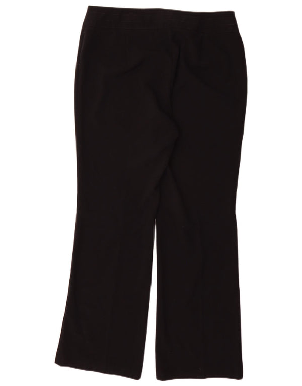 Calça casual feminina Marks & Spencer Bootcut Reino Unido 14 grande W32 L31 preta