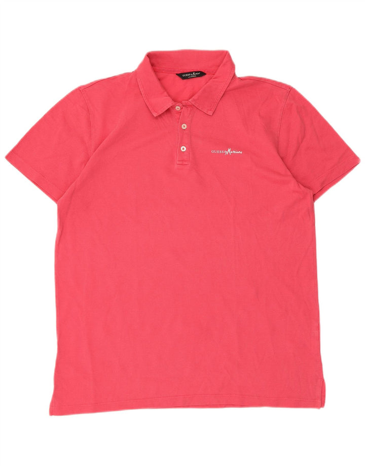 Camisa polo masculina Guess By Marciano grande rosa