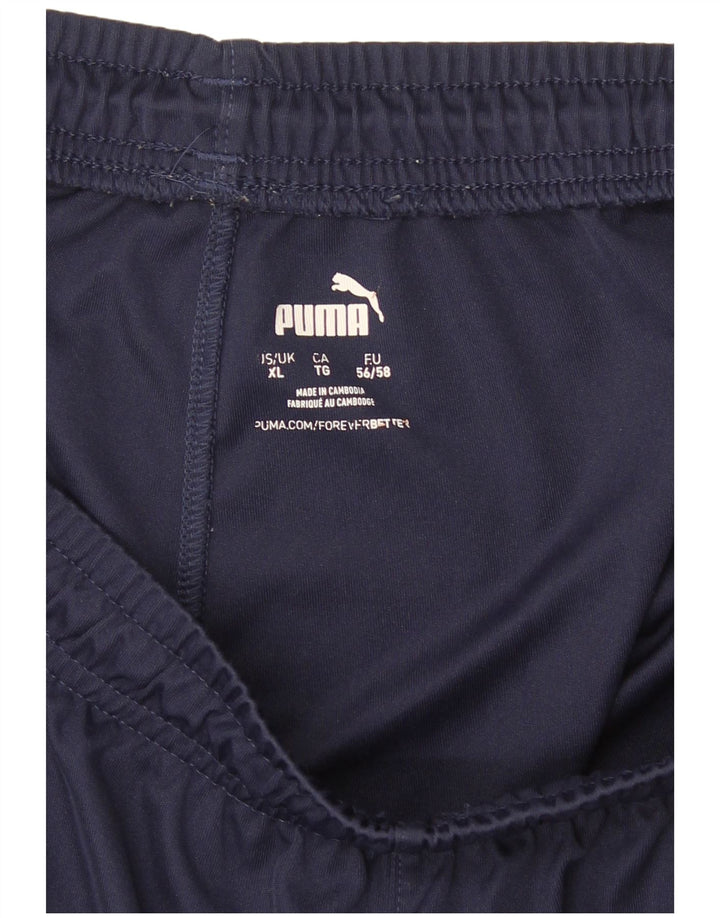 Shorts esportivos masculinos Puma XL azul marinho