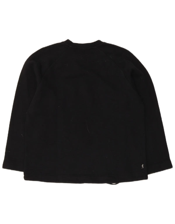Reebok moletom feminino jumper UK 12 médio algodão preto