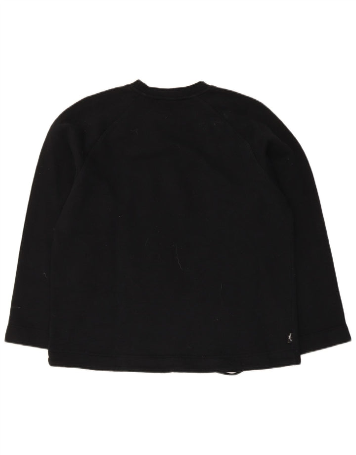 Reebok moletom feminino jumper UK 12 médio algodão preto