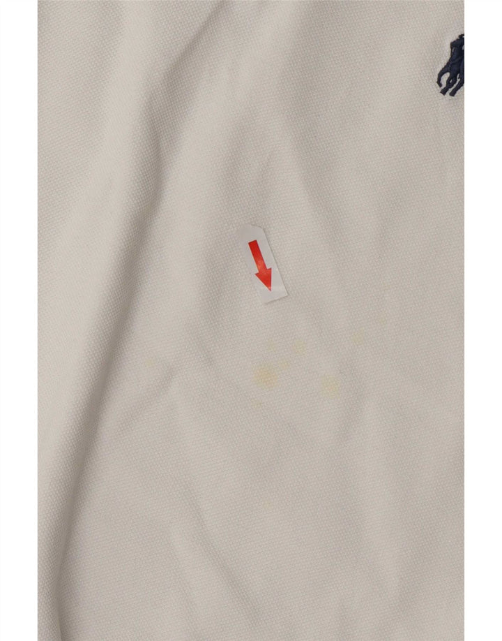 Camisa masculina Polo Ralph Lauren grande algodão branco
