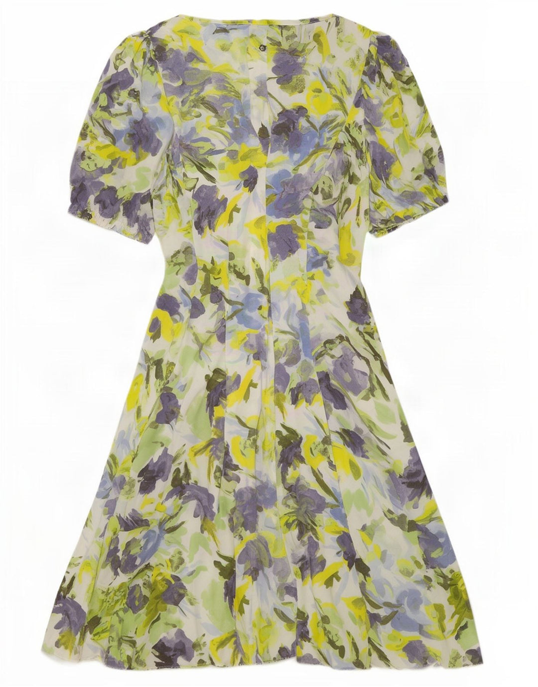 Vestido feminino Gianfranco Ferre evasê IT 40 pequeno floral multicolorido