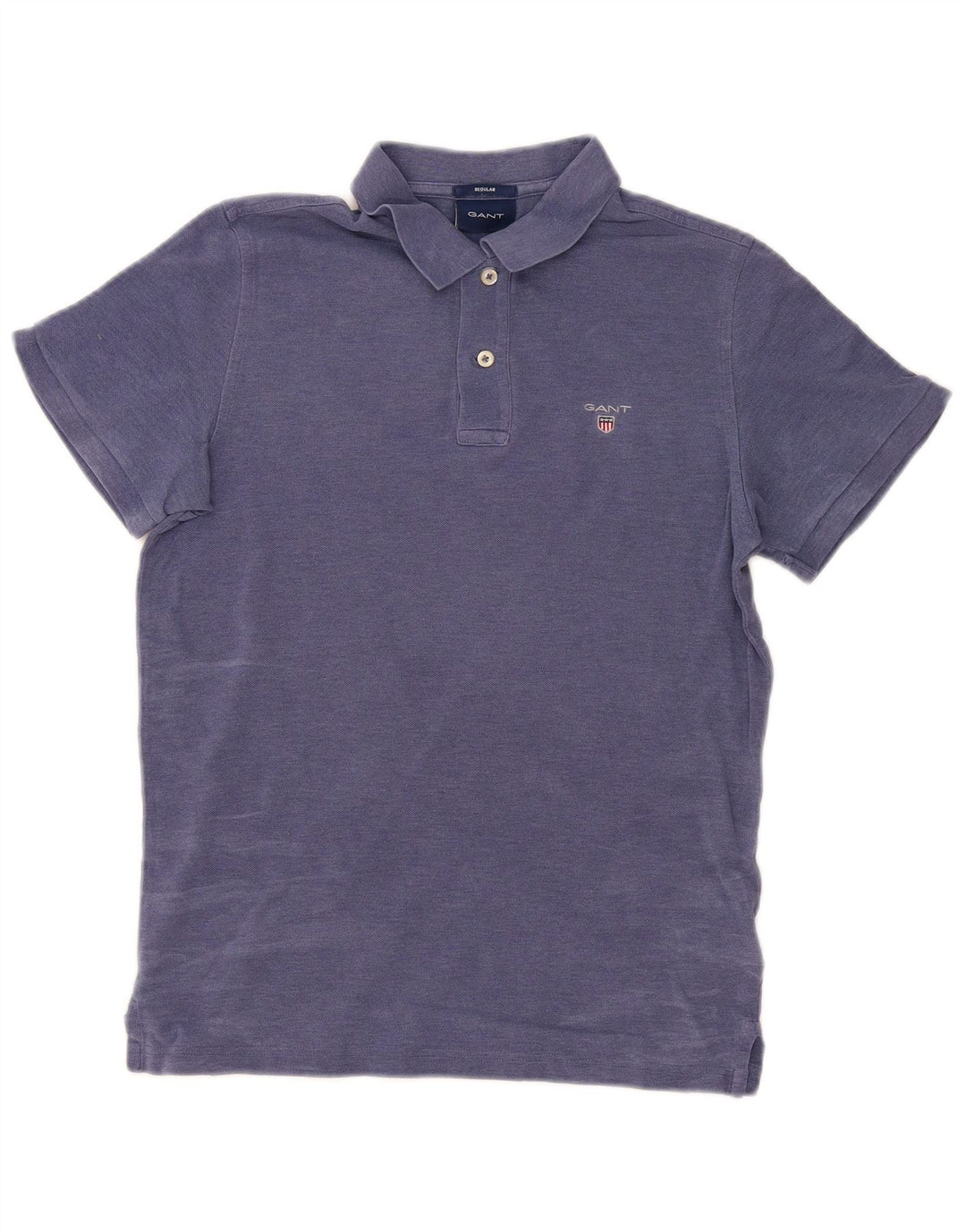 Camisa polo masculina Gant Regular Fit pequena azul