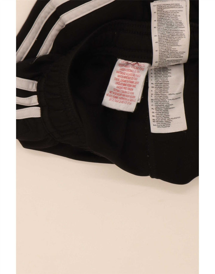 Calças de treino Adidas meninos 11-12 anos poliéster preto