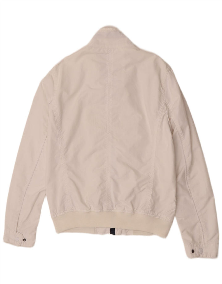 Jaqueta bomber masculina Tommy Hilfiger Reino Unido 38 médio branco nylon