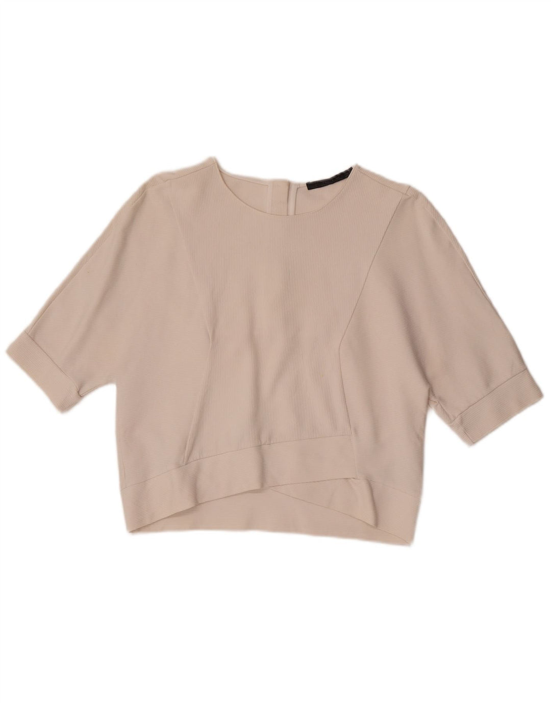 Blusa feminina Zara Top UK 14 algodão branco médio