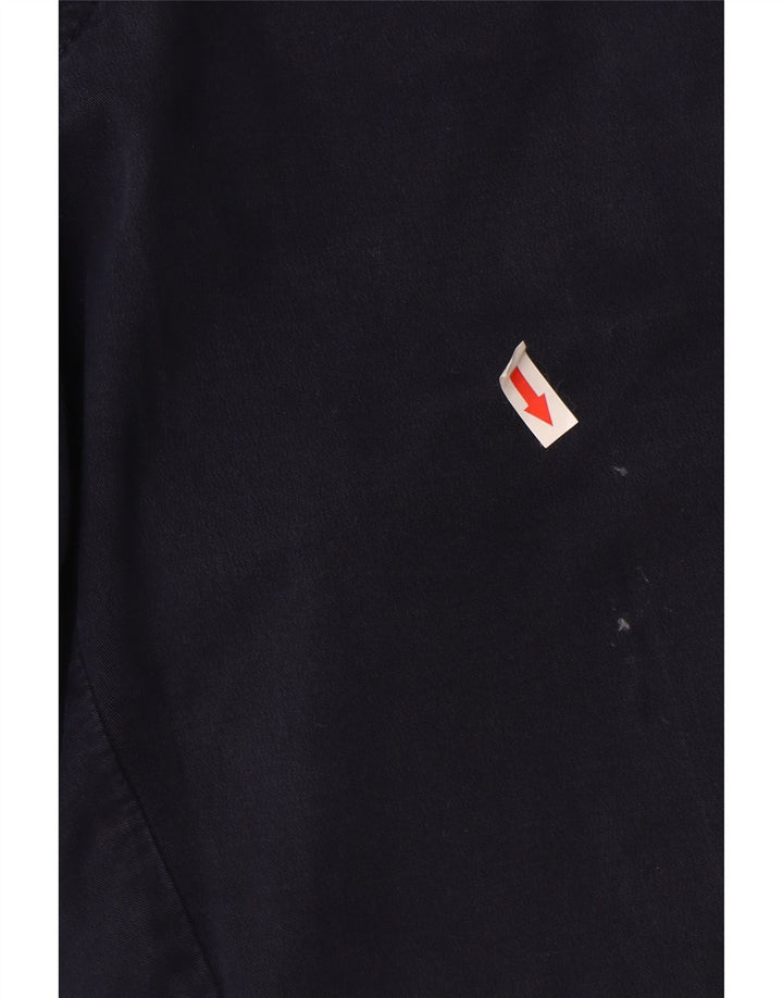 Calça Chino Rifle Mens Slim W30 L34 Azul Marinho Algodão